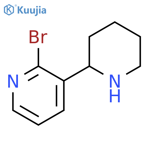 2-Bromo-3-(piperidin-2-yl)pyridine structure