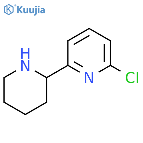 2-Chloro-6-(piperidin-2-yl)pyridine structure