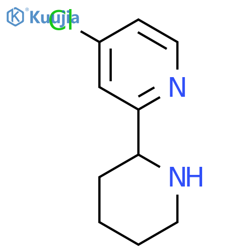 4-Chloro-2-(piperidin-2-yl)pyridine structure