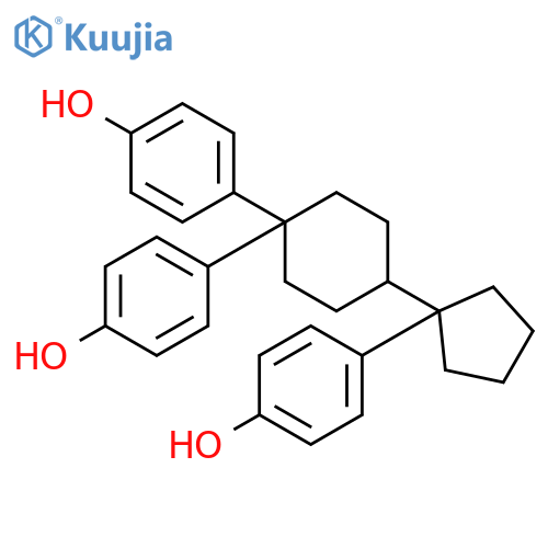 Phenol, 4,4'-[4-[1-(4-hydroxyphenyl)cyclopentyl]cyclohexylidene]bis- structure