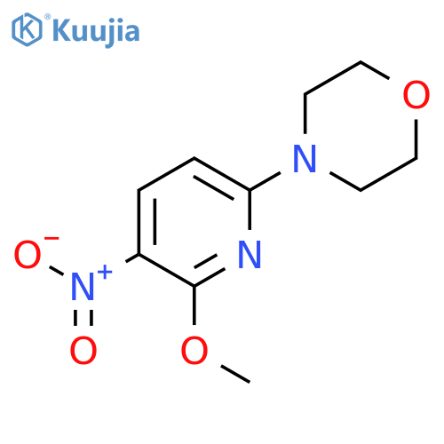 Morpholine, 4-(6-methoxy-5-nitro-2-pyridinyl)- structure