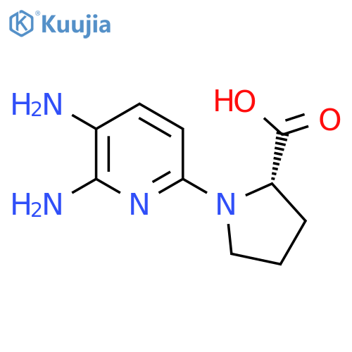PROLINE, 1-(5,6-DIAMINO-2-PYRIDINYL)- structure