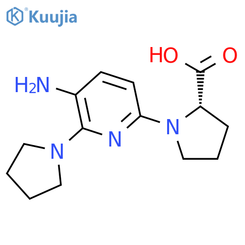 PROLINE, 1-[5-AMINO-6-(1-PYRROLIDINYL)-2-PYRIDINYL]- structure