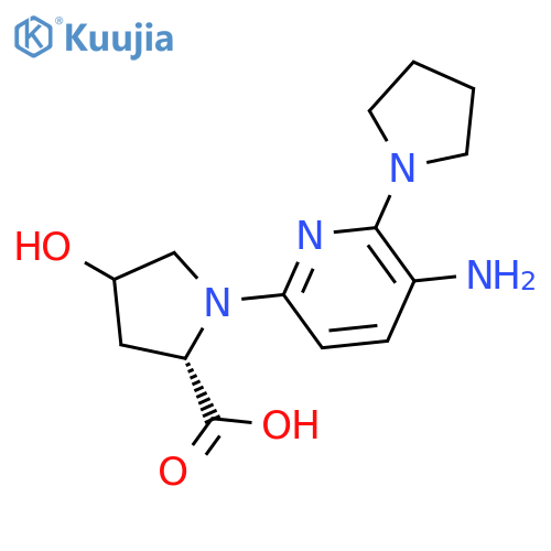 PROLINE, 1-[5-AMINO-6-(1-PYRROLIDINYL)-2-PYRIDINYL]-4-HYDROXY- structure