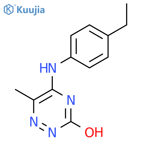 1,2,4-Triazin-3(2H)-one,5-[(4-ethylphenyl)amino]-6-methyl-(9CI) structure