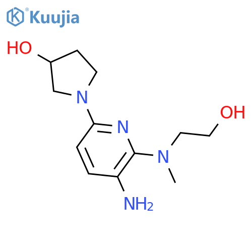 3-PYRROLIDINOL, 1-[5-AMINO-6-[(2-HYDROXYETHYL)METHYLAMINO]-2-PYRIDINYL]- structure