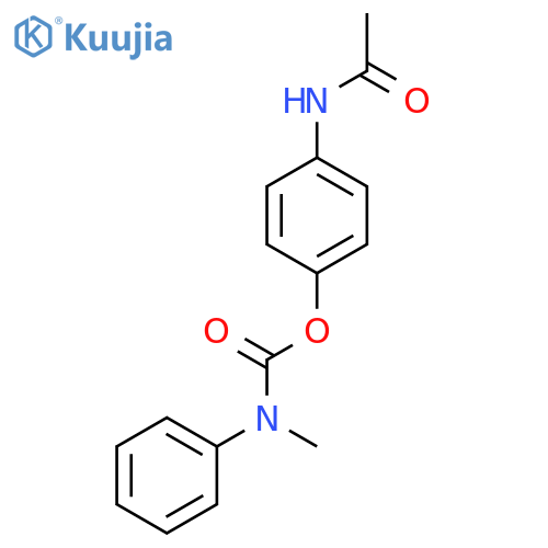 4-acetamidophenyl N-methyl-N-phenylcarbamate structure