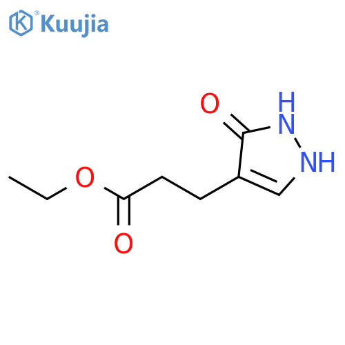 1H-Pyrazole-4-propanoic acid, 2,3-dihydro-3-oxo-, ethyl ester structure