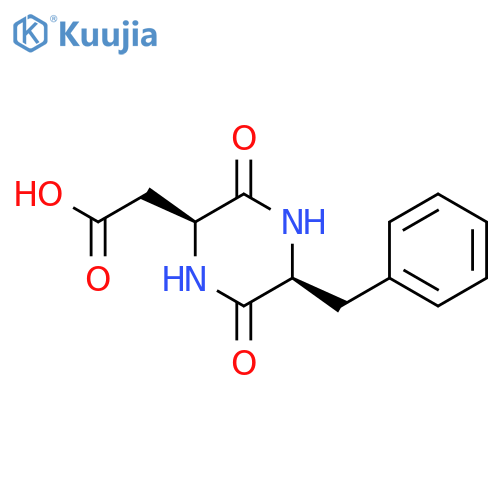 (2S,5S)-5-Benzyl-3,6-dioxo-2-piperazineacetic Acid structure