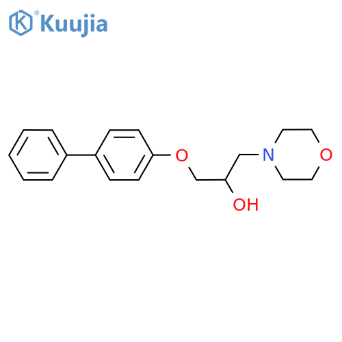 1-{1,1'-biphenyl-4-yloxy}-3-(morpholin-4-yl)propan-2-ol structure