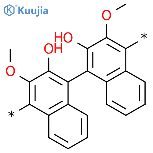 Poly(2,2'-dihydroxy-3,3'-dimethoxy[1,1'-binaphthalene]-4,4'-diyl) structure