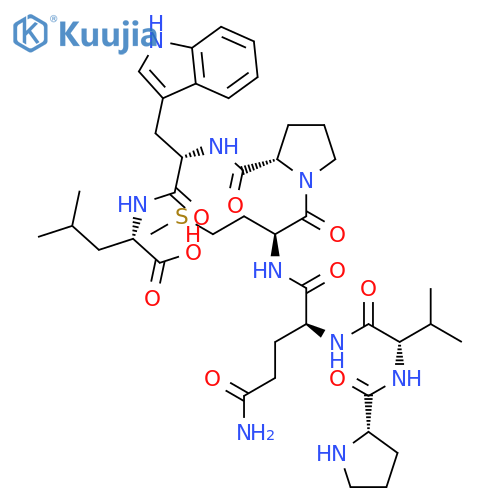 L-Leucine, L-prolyl-L-valyl-L-glutaminyl-L-methionyl-L-prolyl-L-tryptophyl- structure