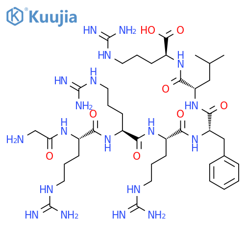 L-Arginine, glycyl-L-arginyl-L-arginyl-L-arginyl-L-phenylalanyl-L-leucyl- structure