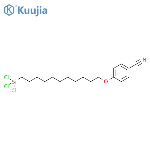 Benzonitrile, 4-[[11-(trichlorosilyl)undecyl]oxy]- structure