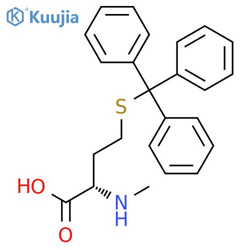L-Homocysteine, N-methyl-S-(triphenylmethyl)- structure