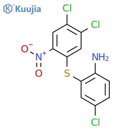 Benzenamine, 4-chloro-2-[(4,5-dichloro-2-nitrophenyl)thio]- structure