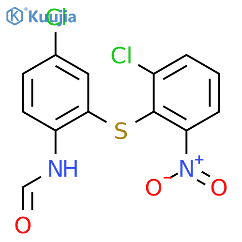 Formamide, N-[4-chloro-2-[(2-chloro-6-nitrophenyl)thio]phenyl]- structure