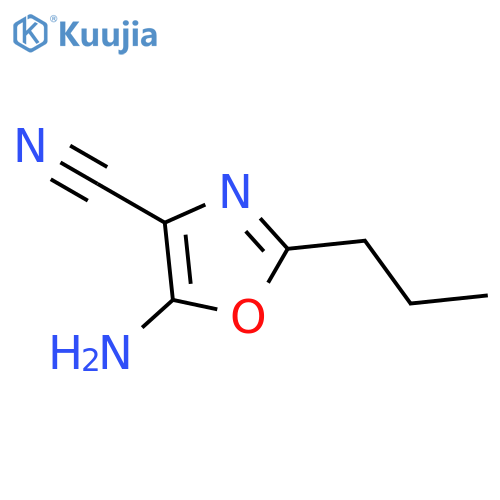4-Oxazolecarbonitrile, 5-amino-2-propyl- structure
