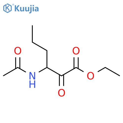 Hexanoic acid, 3-(acetylamino)-2-oxo-, ethyl ester structure