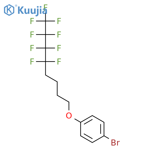 BENZENE, 1-BROMO-4-[(5,5,6,6,7,7,8,8,8-NONAFLUOROOCTYL)OXY]- structure