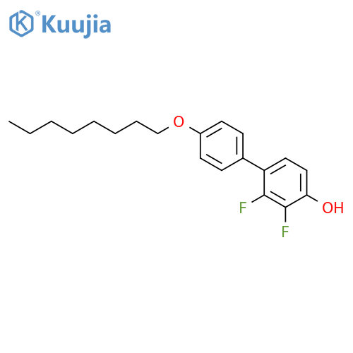 [1,1'-Biphenyl]-4-ol, 2,3-difluoro-4'-(octyloxy)- structure