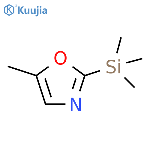 Oxazole, 5-methyl-2-(trimethylsilyl)- structure