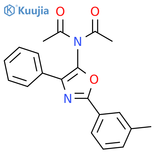 Acetamide, N-acetyl-N-[2-(3-methylphenyl)-4-phenyl-5-oxazolyl]- structure