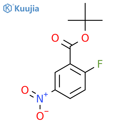 2-fluoro-5-nitro-benzoic acid tert-butyl ester structure
