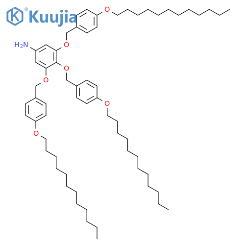 Benzenamine, 3,4,5-tris[[4-(dodecyloxy)phenyl]methoxy]- structure