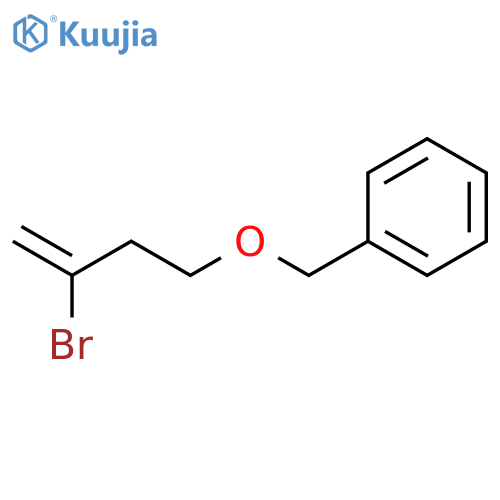 Benzene, [[(3-bromo-3-butenyl)oxy]methyl]- structure