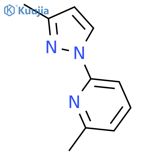 Pyridine, 2-methyl-6-(3-methyl-1H-pyrazol-1-yl)- structure