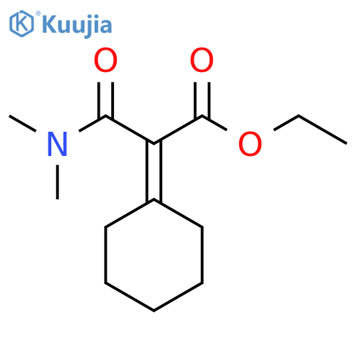 Propanoic acid, 2-cyclohexylidene-3-(dimethylamino)-3-oxo-, ethylester structure