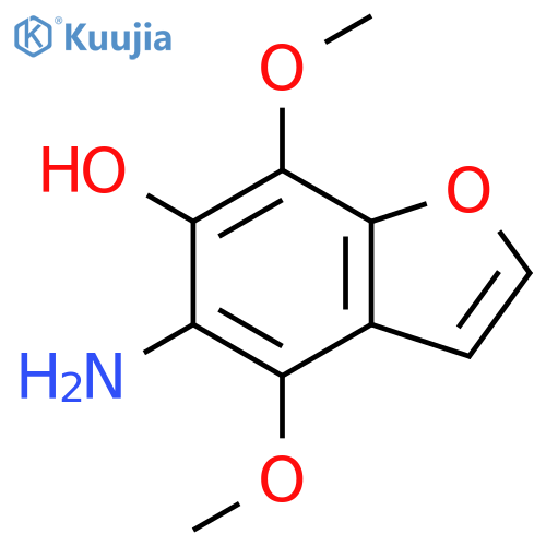 5-amino-4,7-dimethoxy-1-benzofuran-6-ol structure