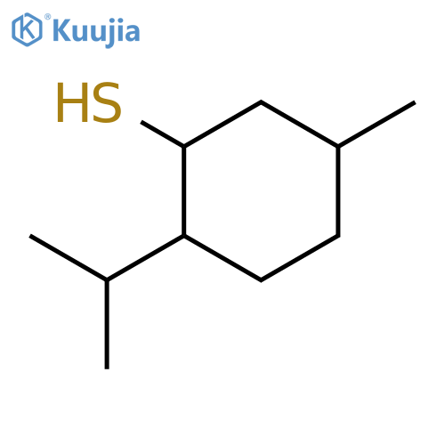 5-methyl-2-(propan-2-yl)cyclohexane-1-thiol structure