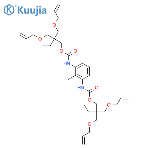 Carbamic acid,N,N'-(methyl-1,3-phenylene)bis-,C,C'-bis[2,2-bis[(2-propen-1-yloxy)methyl]butyl] ester structure
