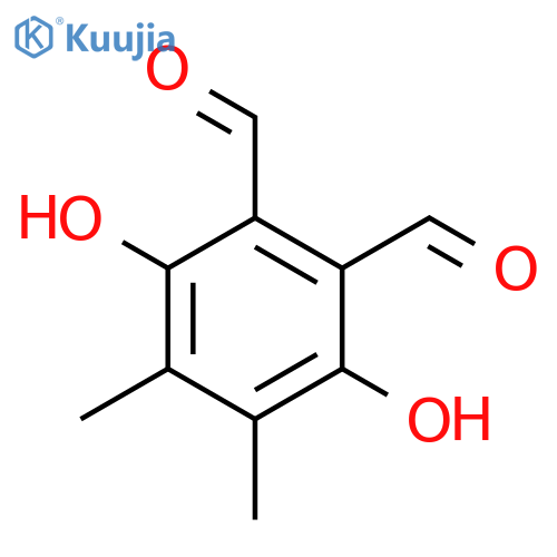 3,6-dihydroxy-4,5-dimethylbenzene-1,2-dicarbaldehyde structure