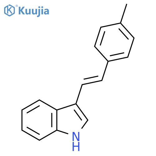 1H-Indole, 3-[2-(4-methylphenyl)ethenyl]-, (E)- structure