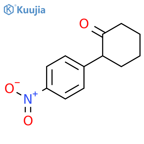 Cyclohexanone, 2-(4-nitrophenyl)- structure