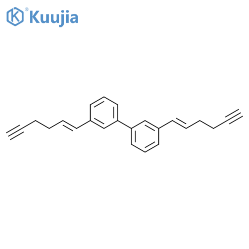 1,1'-Biphenyl, 3,3'-di-1-hexen-5-ynyl-, (E,E)- structure
