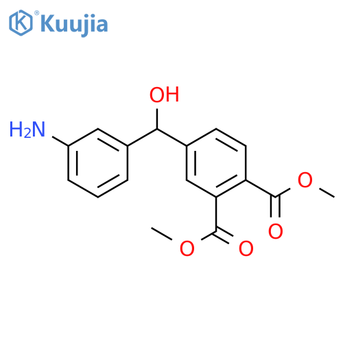 1,2-Benzenedicarboxylic acid, 4-[(3-aminophenyl)hydroxymethyl]-, dimethyl ester, homopolymer (9CI) structure