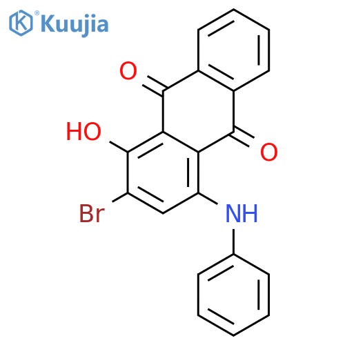 9,10-ANTHRACENEDIONE, 2-BROMO-1-HYDROXY-4-(PHENYLAMINO)- structure