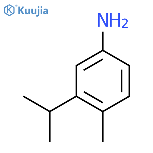 4-Methyl-3-(1-methylethyl)benzenamine structure