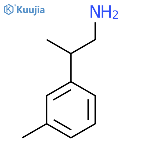 2-(3-methylphenyl)propan-1-amine structure