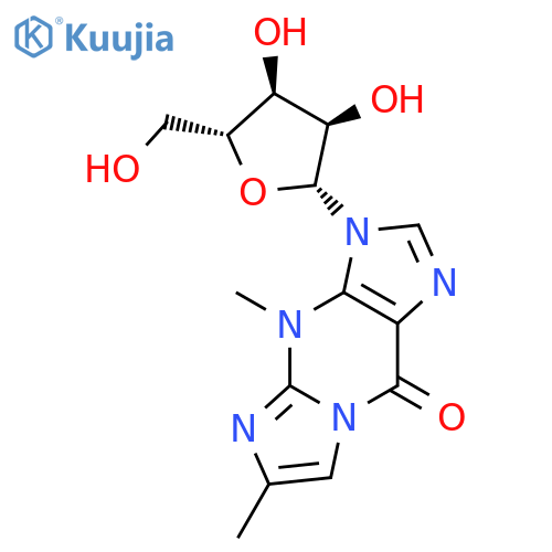 3-((2R,3R,4S,5R)-3,4-Dihydroxy-5-(hydroxymethyl)tetrahydrofuran-2-yl)-4,6-dimethyl-3,4-dihydro-9H-imidazo1,2-apurin-9-one structure