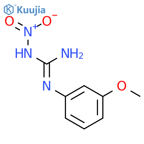 Guanidine,N-(3-methoxyphenyl)-N'-nitro- (9CI) structure