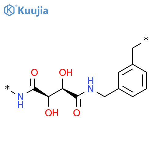 POLY[IMINO[(2R,3R)-2,3-DIHYDROXY-1,4-DIOXO-1,4-BUTANEDIYL]IMINOMETHYLENE-1,3-PHENYLENEMETHYLENE] structure