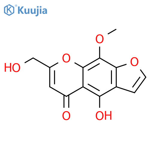 5H-Furo[3,2-g][1]benzopyran-5-one,4-hydroxy-7-(hydroxymethyl)-9-methoxy- structure