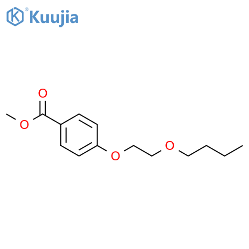Benzoicacid, 4-(2-butoxyethoxy)-, methyl ester structure