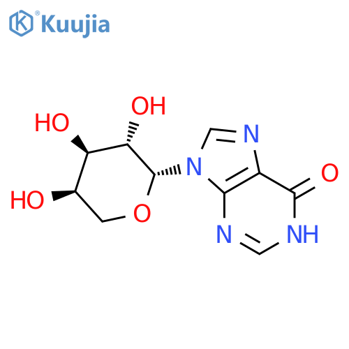9-beta-D-arabinopyranosyl-1,9-dihydro-purin-6-one structure