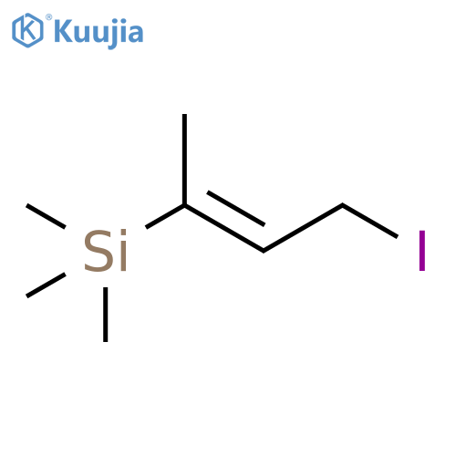 Silane, (3-iodo-1-methyl-1-propenyl)trimethyl-, (E)- structure